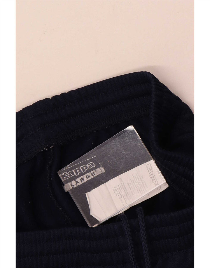 Bermuda esportiva masculina Kappa grande poliéster azul marinho