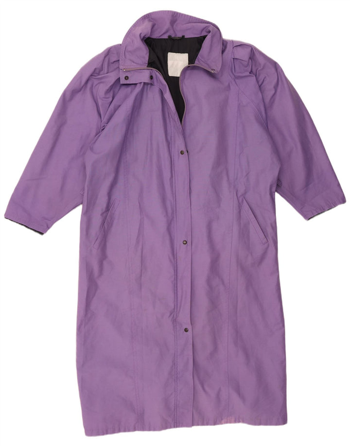 Sobretudo oversized feminino vintage UK 18 XL roxo