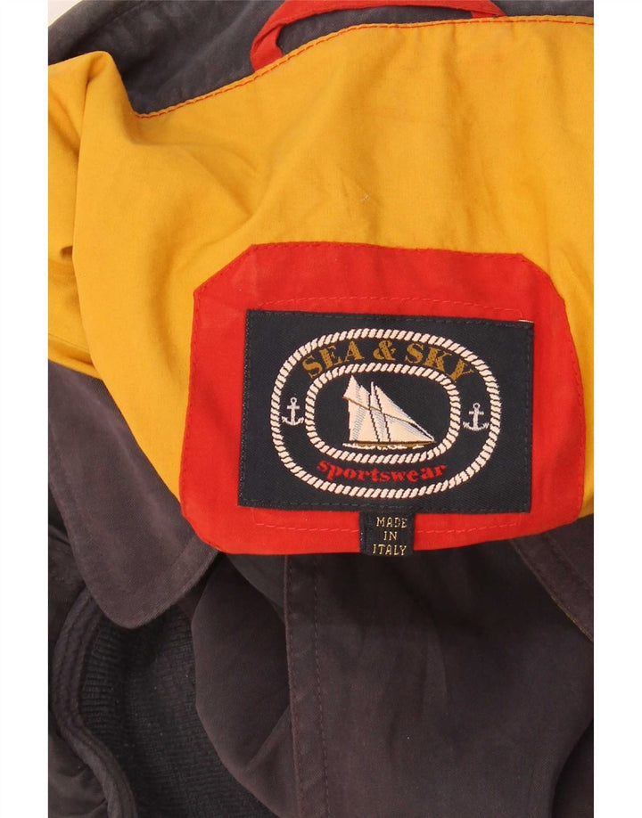 Jaqueta bomber masculina Sea & Sky UK 42 XL azul marinho poliéster