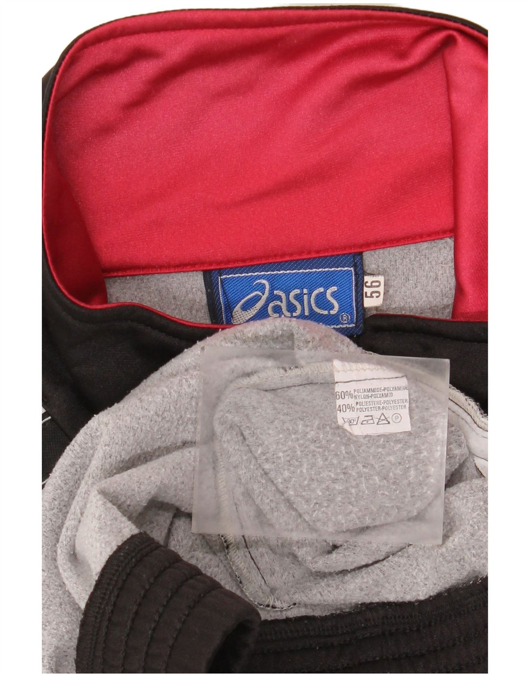 ASICS Mens Graphic Tracksuit Top Jacket IT 56 XL Preto Colourblock