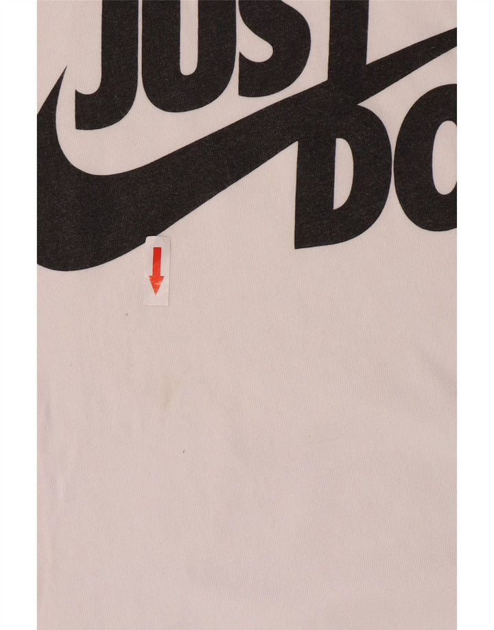 Adidas Mens Graphic T-Shirt Top Médio Algodão Branco