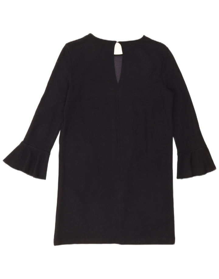Vestido feminino de manga comprida Zara UK 10 pequeno azul marinho
