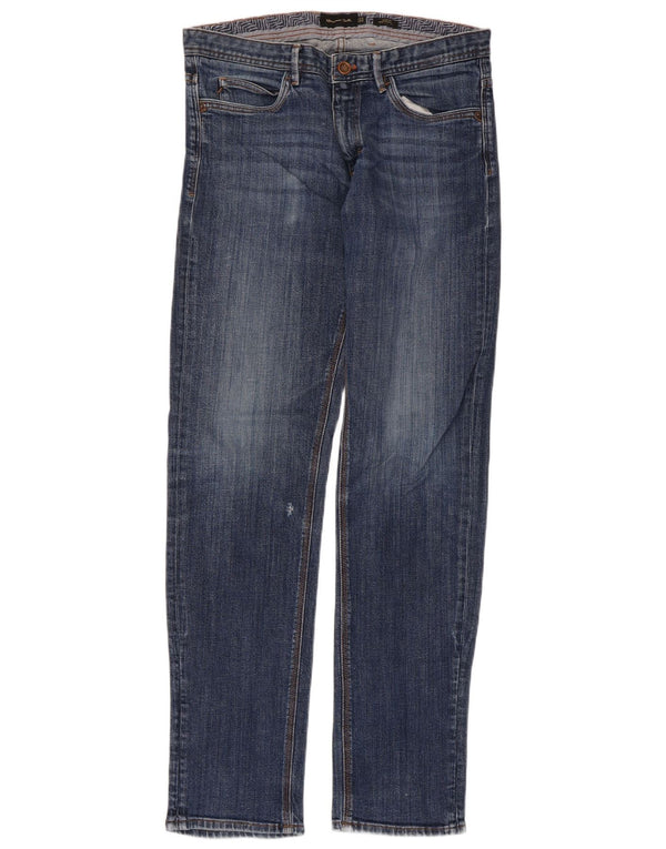 Jeans Slim Masculino Massimo Dutti EU 42 Grande W32 L32 Azul