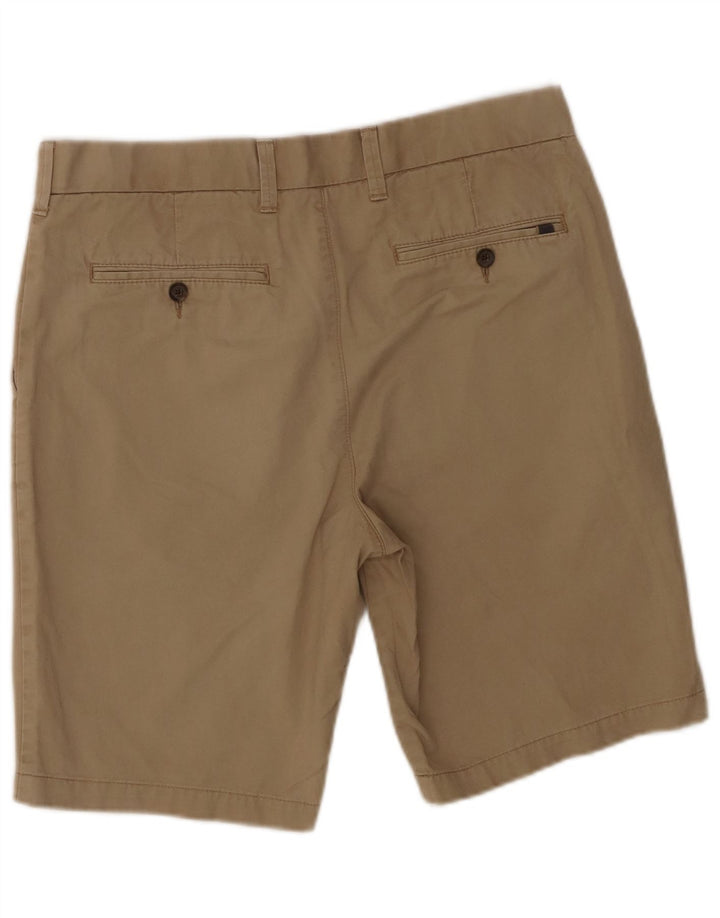 Shorts chino masculino Marks & Spencer W34 grande algodão bege