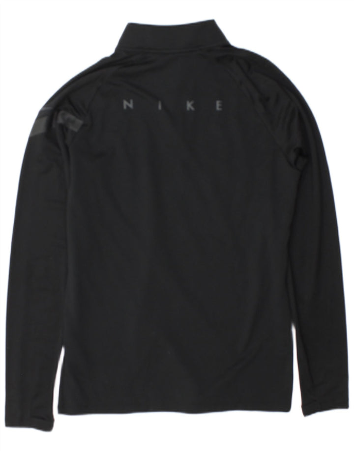 Moletom masculino Nike Dri Fit gráfico com zíper e gola alta preto