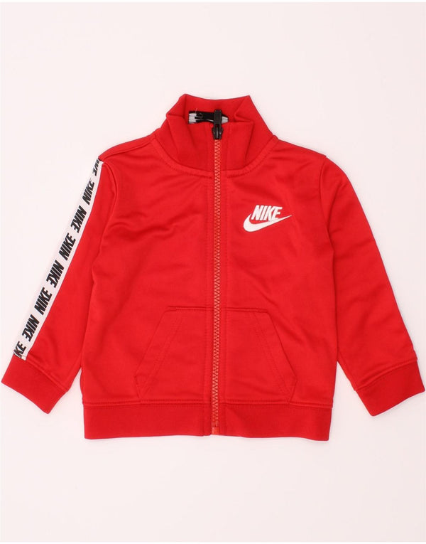 NIKE Baby Boys Graphic Tracksuit Top Jacket 6-9 Meses Vermelho Colorblock