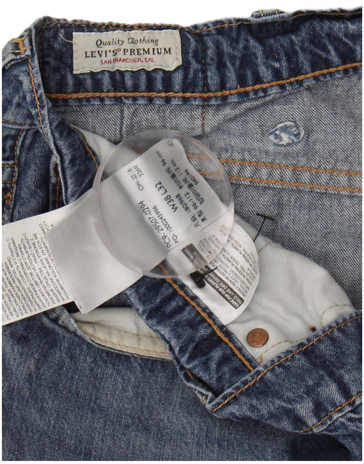 LEVI'S Jeans retos masculinos W38 L32 algodão azul