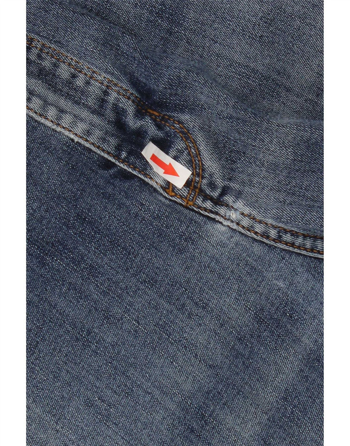 Jeans recortados regulares masculinos Marks & Spencer W38 L25 algodão azul