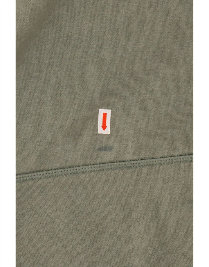 Suéter feminino com capuz gráfico HURLEY Reino Unido 14 algodão verde médio