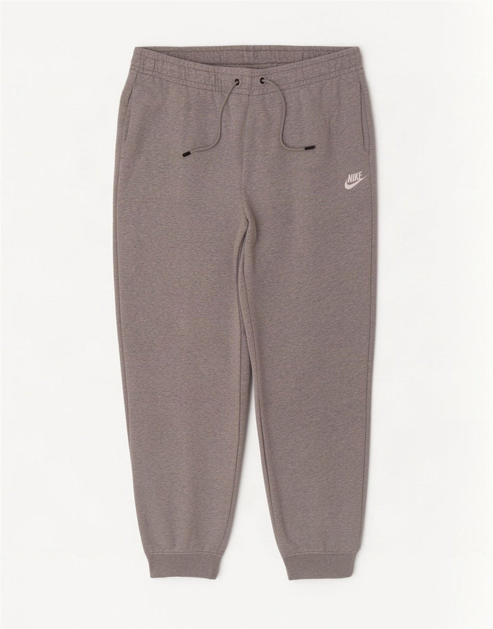 Calça de treino masculina Nike joggers grande cinza manchado