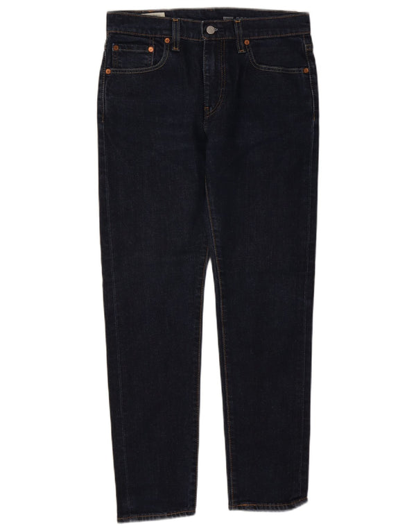 Levi's Masculino 512 Slim Tapered Jeans W30 L30 Azul Marinho Algodão