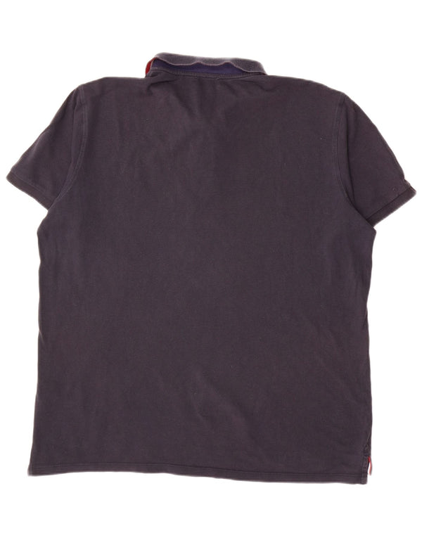 US Polo Assn. Camisa polo masculina 2XL algodão azul marinho