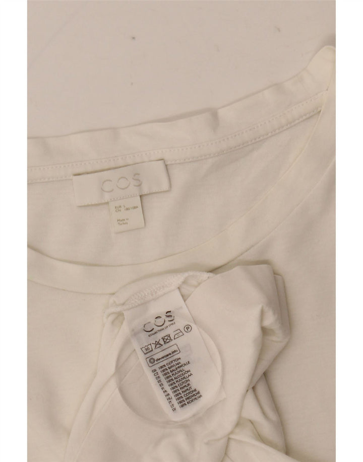 Camiseta masculina COS grande algodão branco