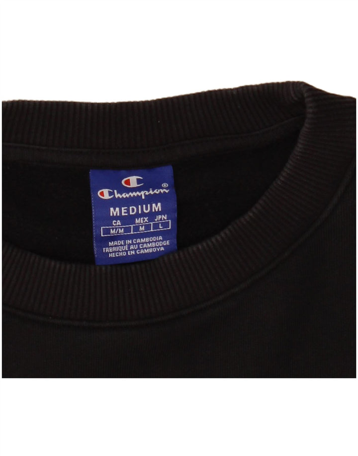 Champion feminino gráfico moletom jumper UK 14 médio preto