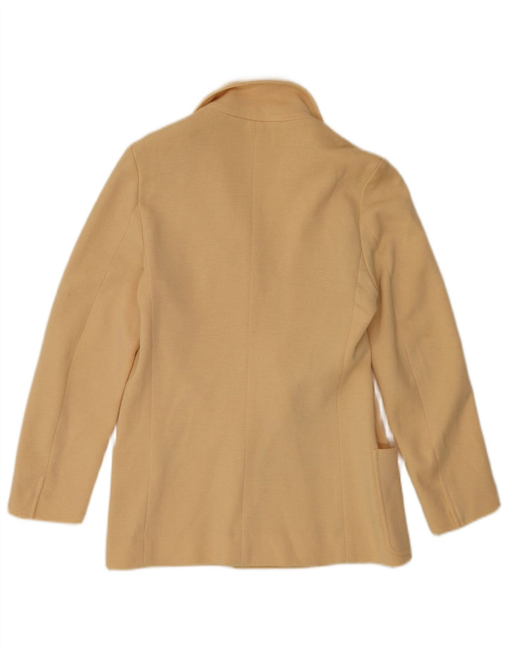 Jaqueta blazer feminina de malha dupla Gibi IT 44 lã bege médio
