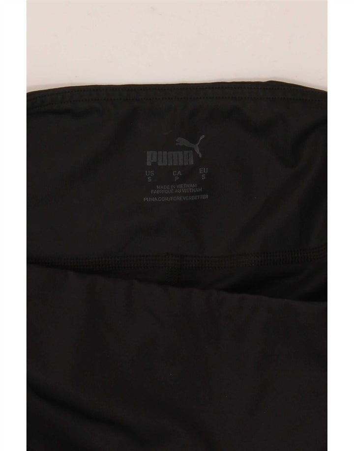 Leggings Puma Feminina UK 8 Pequenas Pretas