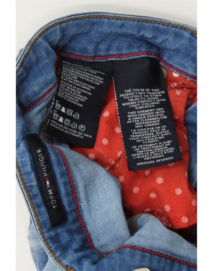 Saia jeans feminina Tommy Hilfiger W30 algodão azul médio