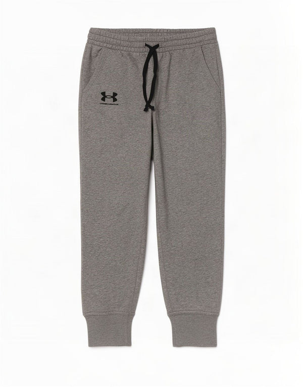 Calça de treino feminina Under Armour Joggers UK 10 algodão cinza pequeno