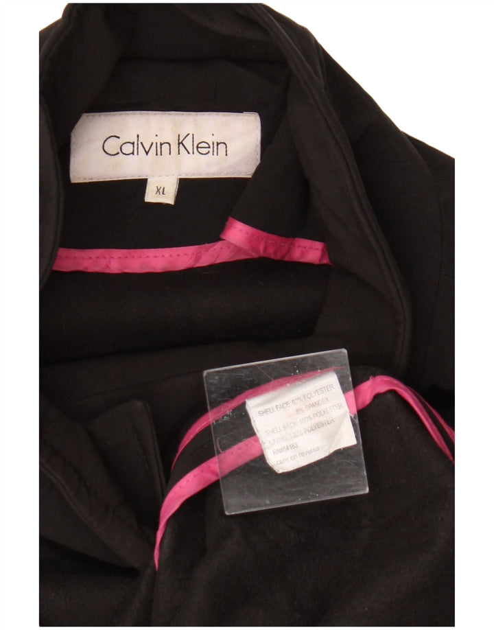 Casaco feminino Calvin Klein Pea UK 18 XL preto poliéster