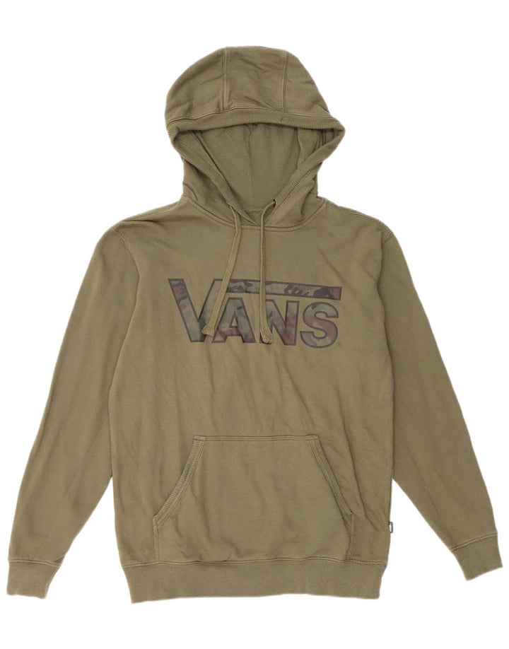 VANS Mens Graphic Hoodie Jumper XS Caqui