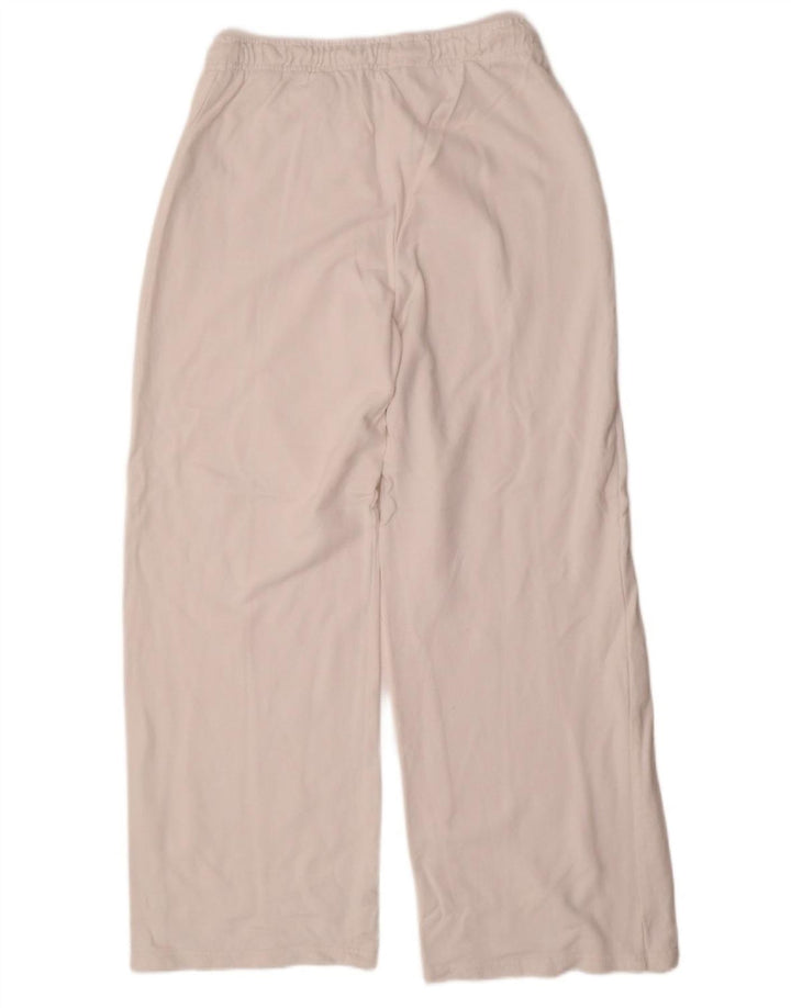 Calça de treino feminina Zara UK 16 grande algodão branco