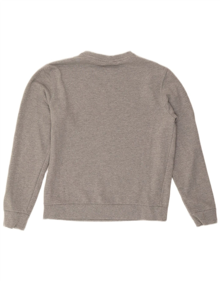 Ellesse moletom feminino grande com estampa gráfica UK 10 pequeno cinza manchado