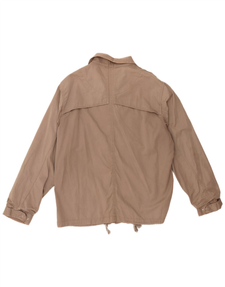 Jaqueta utilitária masculina Reiss UK 44 2XL algodão bege