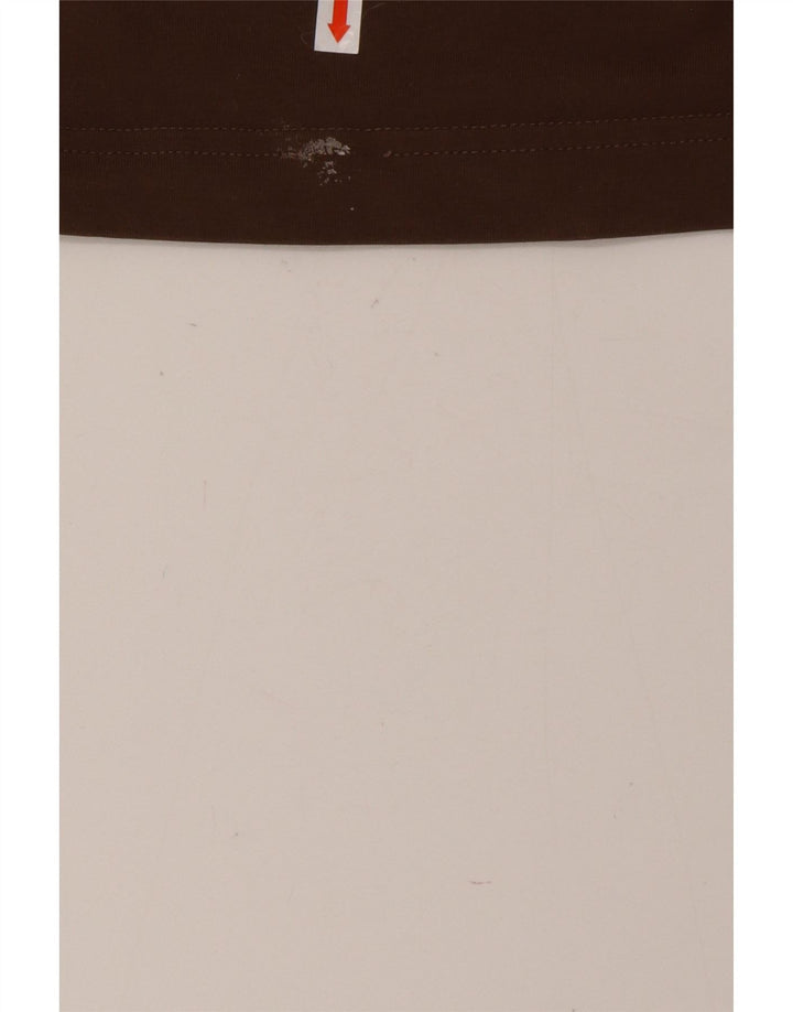 Camiseta masculina PUMA com estampa gráfica grande marrom