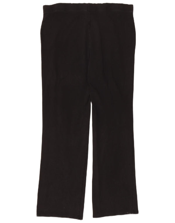 Calça de treino feminina Marks & Spencer Reino Unido 16 grande algodão preto
