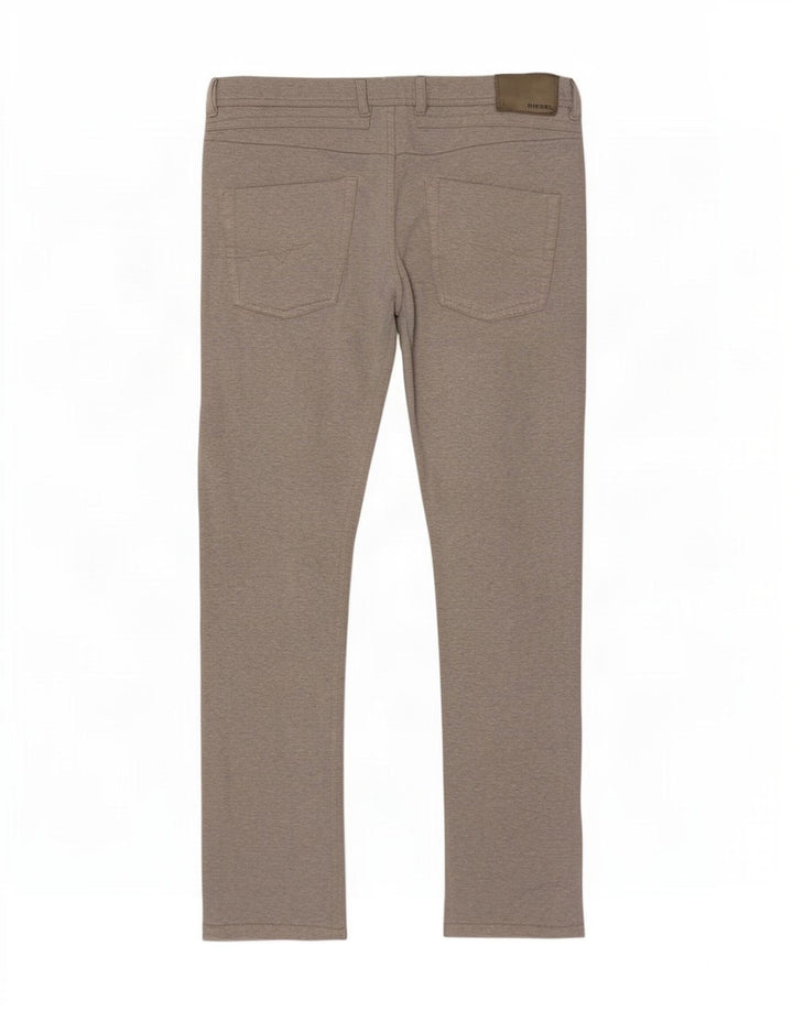 Diesel Calça masculina reta casual grande W34 L34 cinza