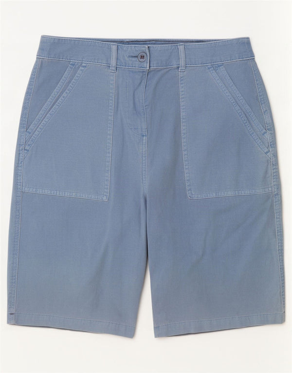 Shorts Chino Femininos White Stuff Reino Unido 10 Pequeno W28 Algodão Azul