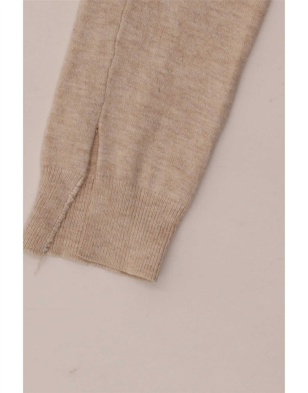 Suéter cardigã feminino Marks & Spencer UK 10 pequeno bege viscose