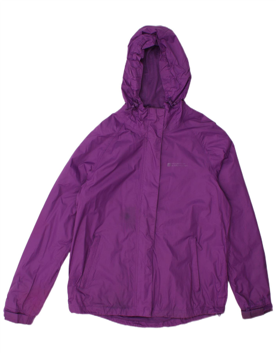 Jaqueta de chuva feminina com capuz Mountain Warehouse UK 12 nylon roxo médio