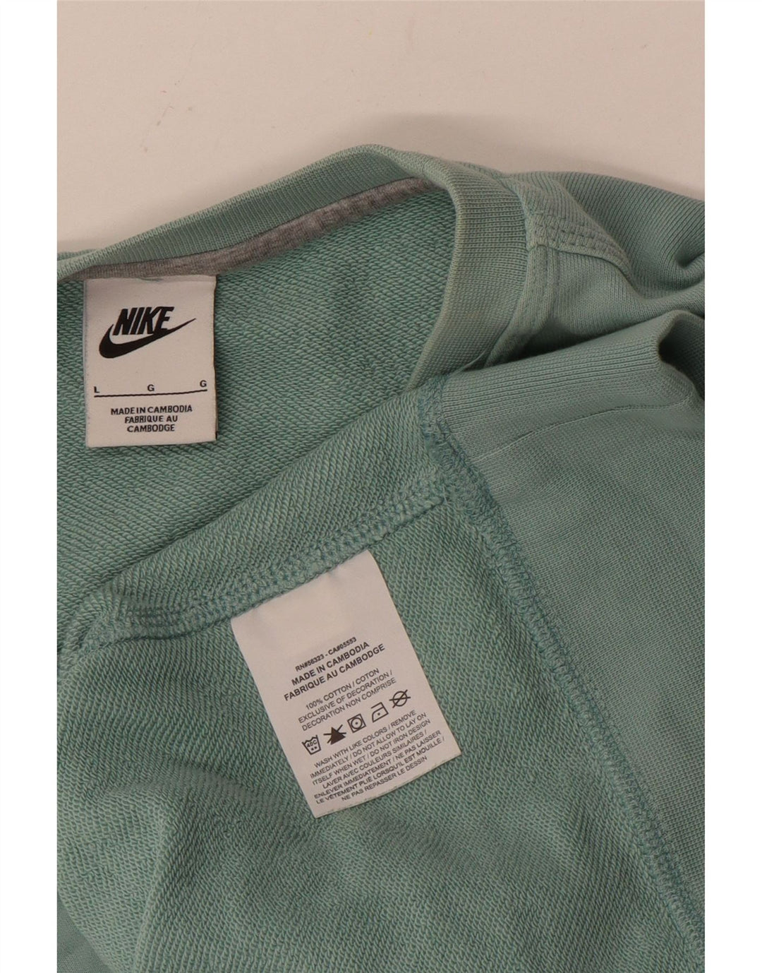 NIKE Mens Moletom Jumper Grande Algodão Azul