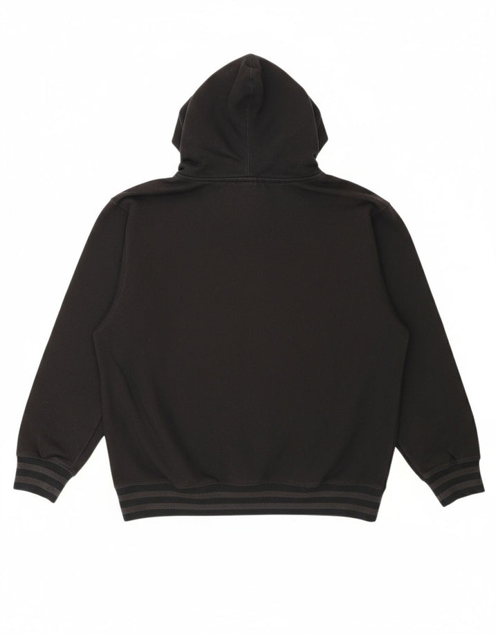 CHAMPION Suéter masculino com capuz gráfico pequeno algodão preto