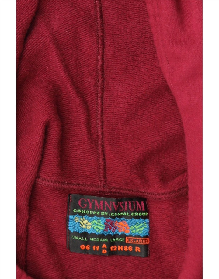 Jumper com capuz gráfico masculino GYMNASIUM XL algodão Borgonha