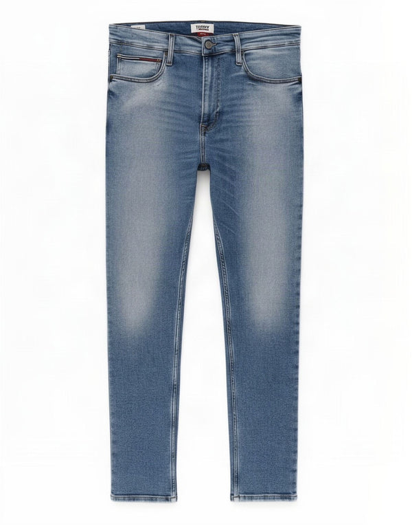 Tommy Hilfiger Mens Skinny Jeans W36 L31 Azul Algodão
