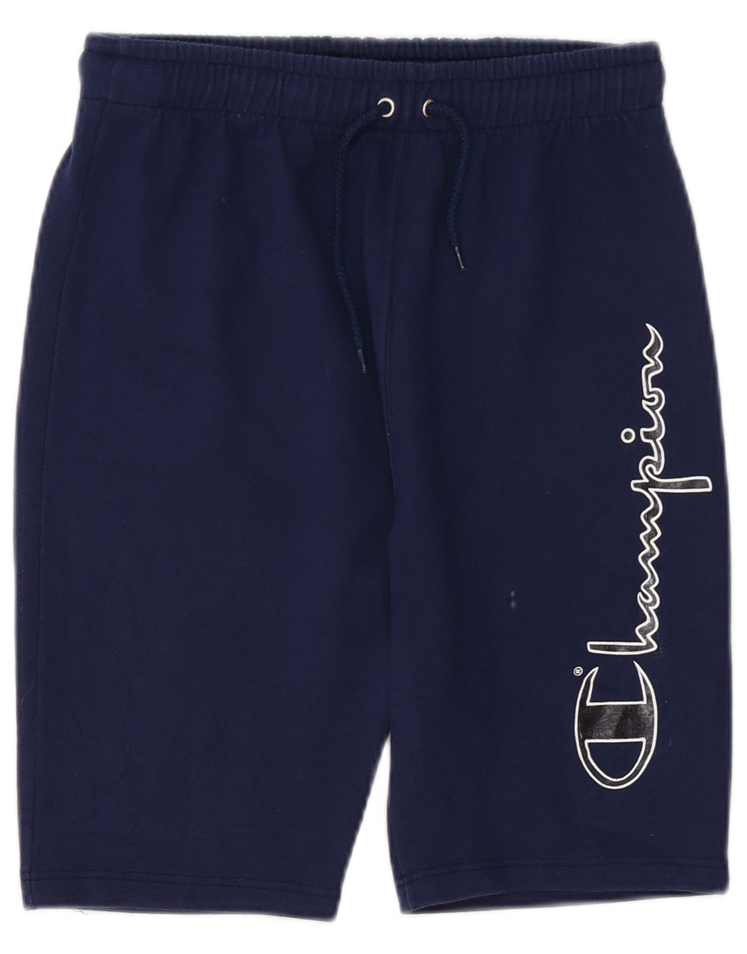 Shorts esportivos gráficos masculinos Champion médio algodão azul marinho