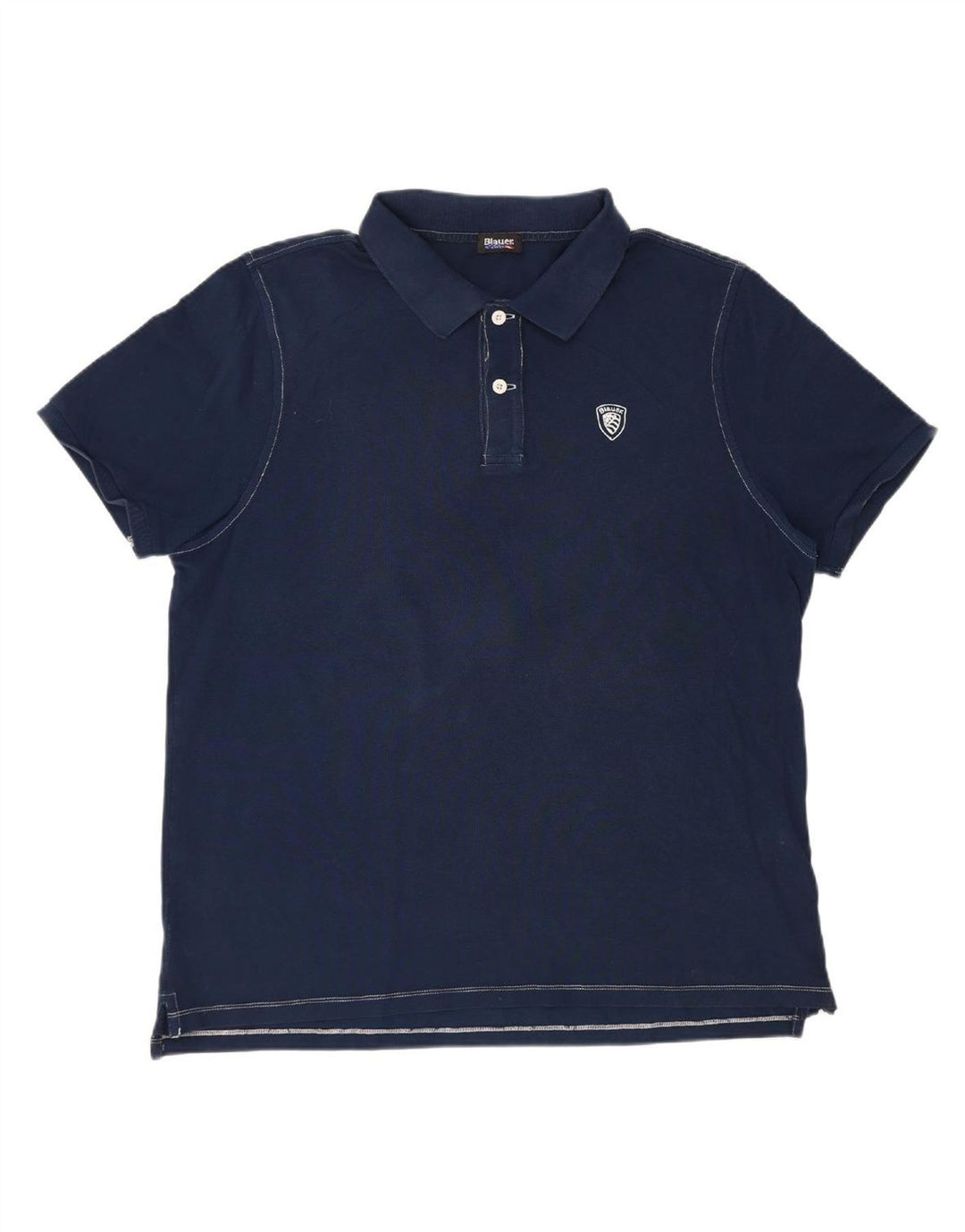 Camisa polo masculina BLAUER XL algodão azul marinho