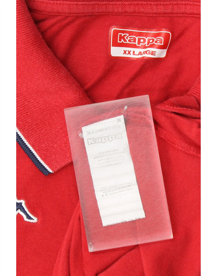 Camisa polo masculina KAPPA 2XL algodão vermelho