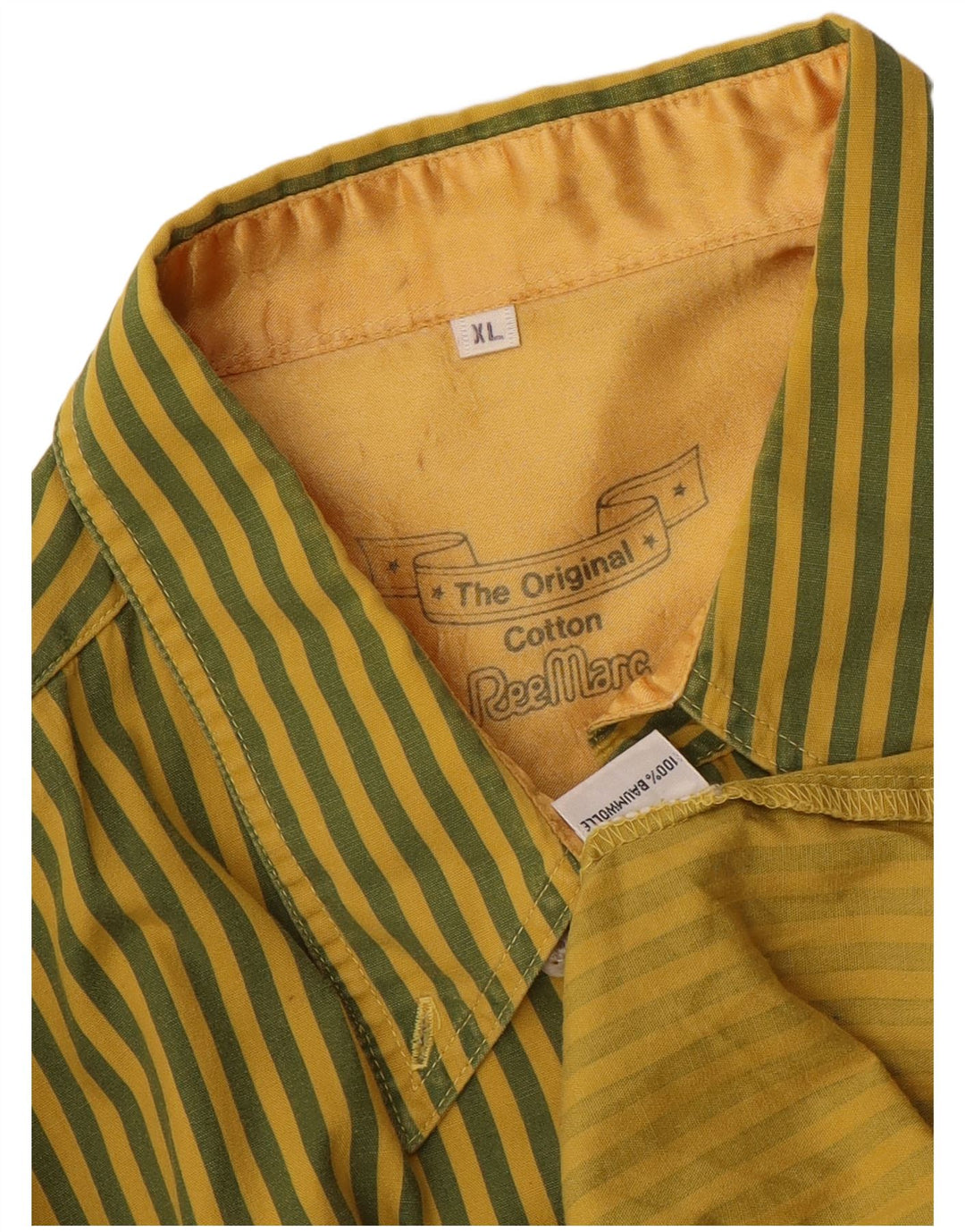 Camisa masculina REEMARC XL algodão listrado verde