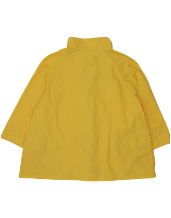Jaqueta de chuva feminina superdimensionada Perte by Krizia UK 18 XL amarelo poliéster