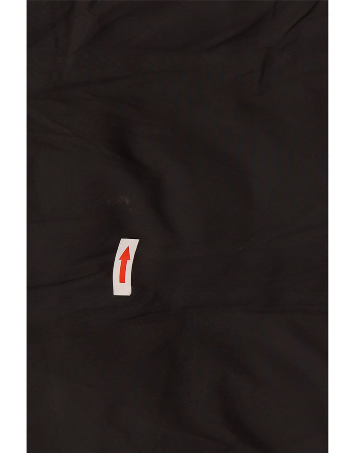 Casaco feminino acolchoado com capuz sem mangas Zara UK 14 poliéster preto médio