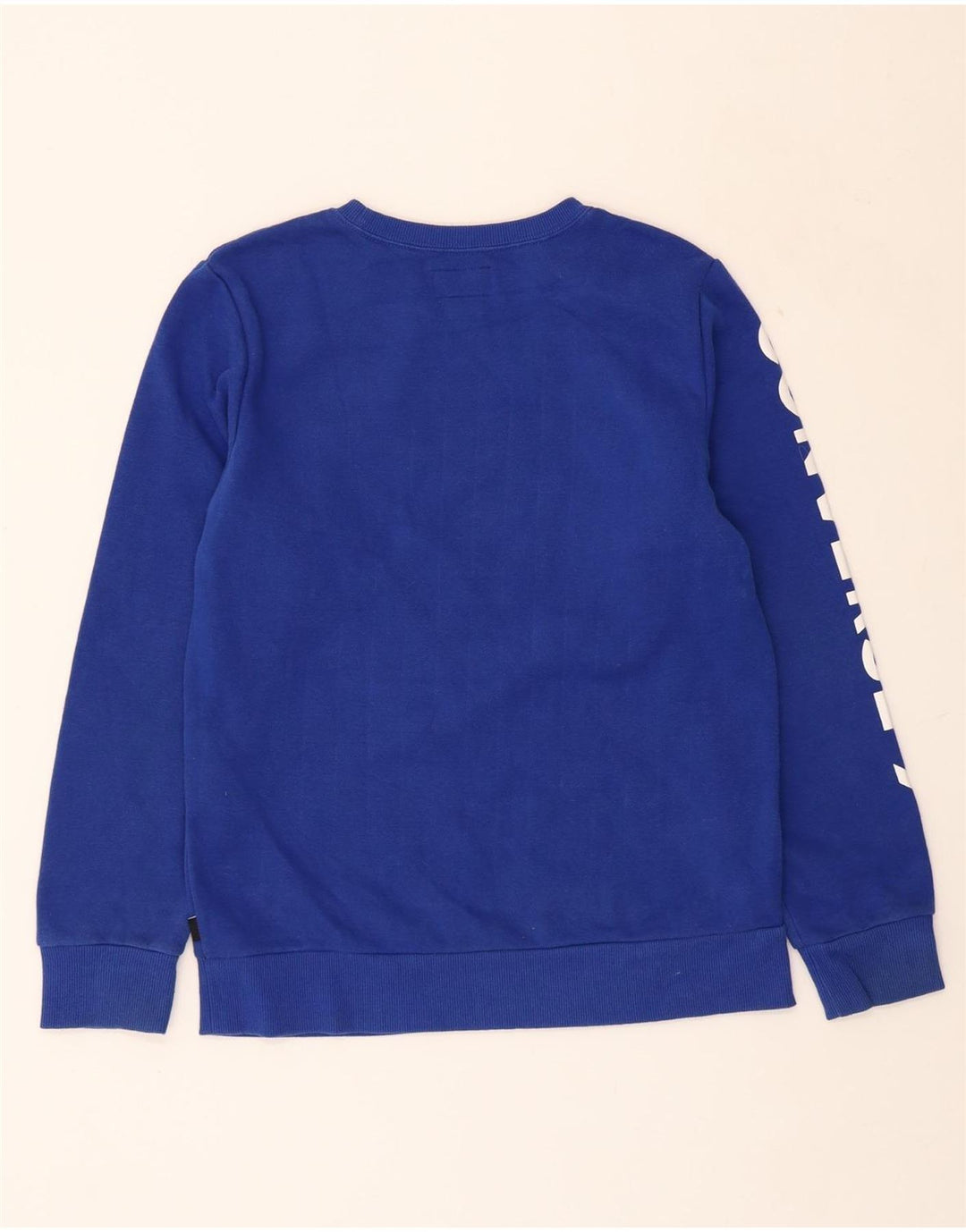 CONVERSE Boys Graphic Sweatshirt Jumper 13-14 Years XL Blue Cotton Vintage Converse and Second-Hand Converse from Messina Hembry 