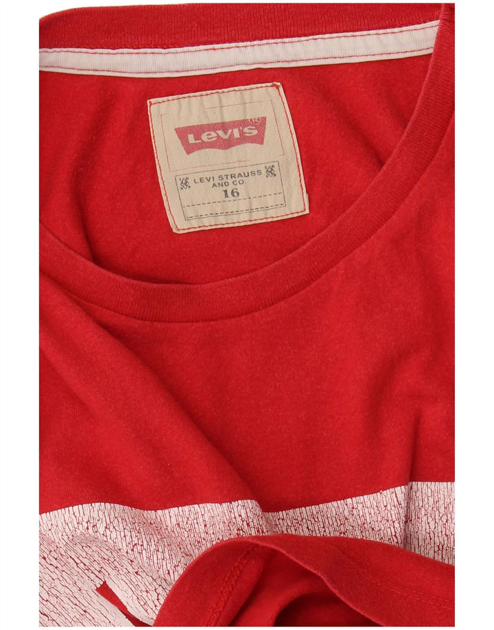 Top Levi's Boys Graphic T-Shirt 15-16 Anos Vermelho