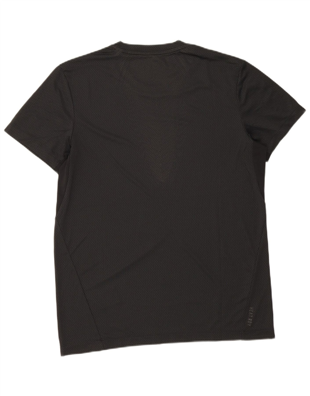 Camiseta masculina Adidas grande poliéster manchado preto