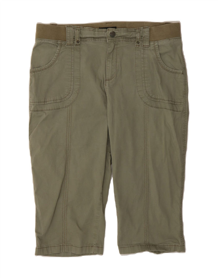 LEE Womens Relaxed Fit Bermuda Shorts US 12 Large W34 Green Cotton Vintage Lee and Second-Hand Lee from Messina Hembry 