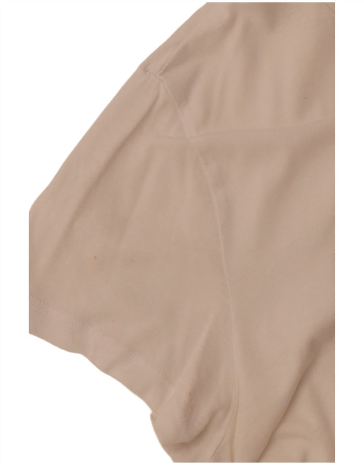 Camiseta feminina gráfica LEVI'S UK 12 algodão branco médio