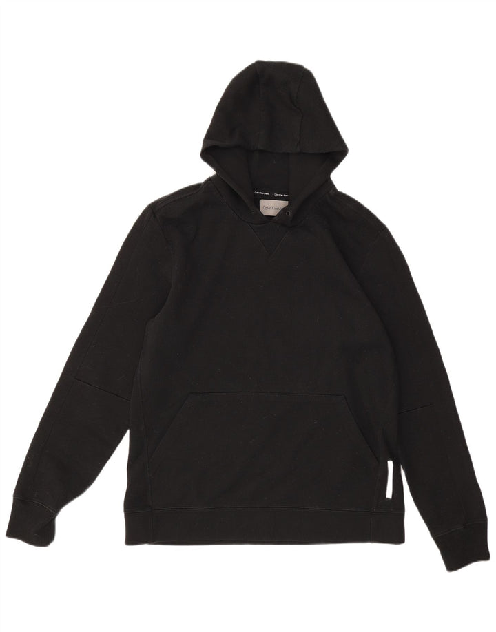Calvin Klein Jeans moletom com capuz masculino grande preto