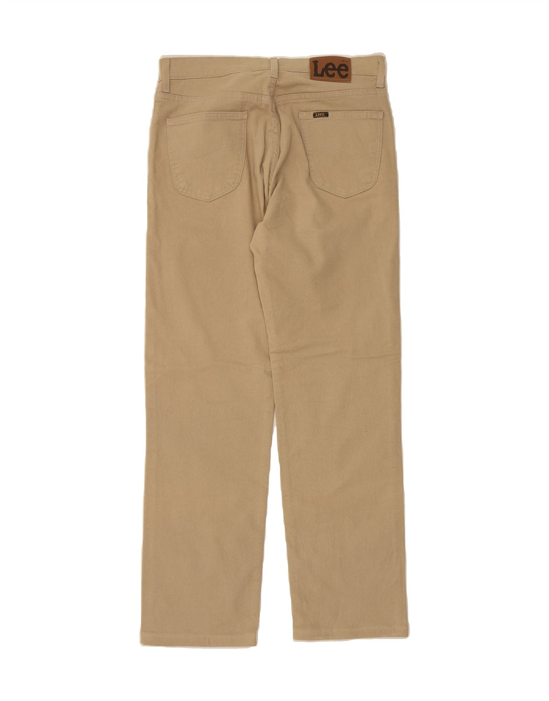 LEE Mens Brooklyn Straight Casual Trousers W33 L31 Beige Cotton Vintage Lee and Second-Hand Lee from Messina Hembry 